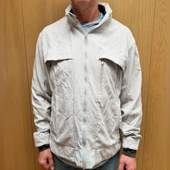 Lululemon Relay Jacket Houndstooth Swift Silverslate / Soot XXL - Picture 2 of 5